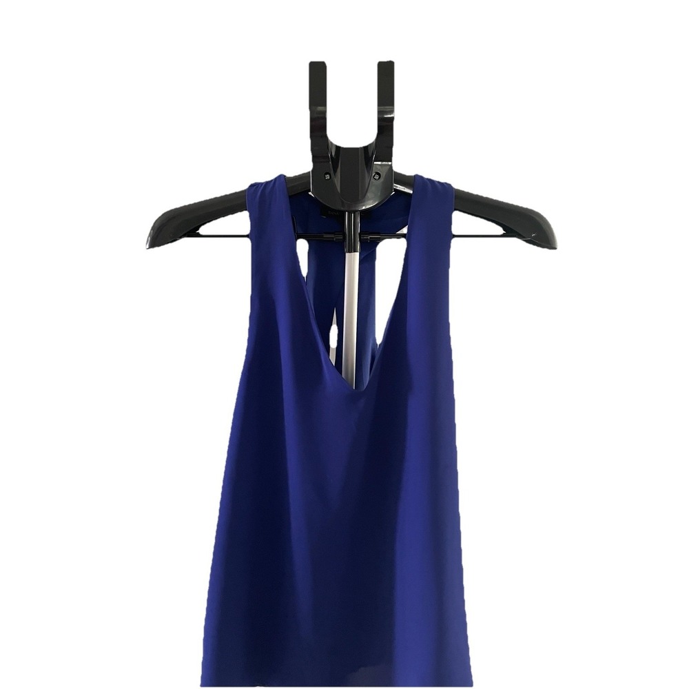 Banana Republic Ladies Dress Tank Blouse Size S Bright Blue Career Wear Lined